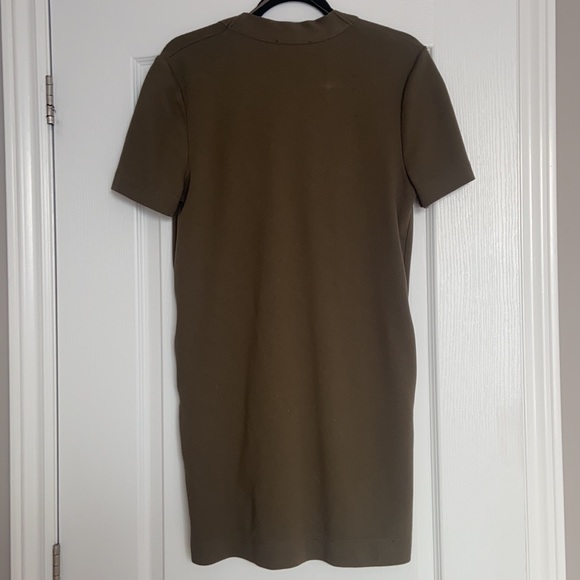 ZARA Dress Olive Green - Picture 5 of 6